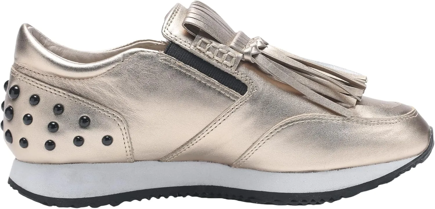 Women's Platform Sneakers Classic Vintage Tassels Round Toe Loafers Casual Slip On Walking Dressy Shoes