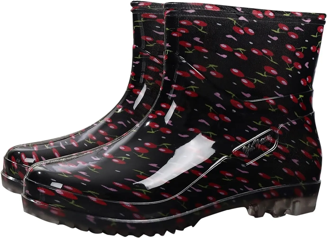 Women's Rain Boots Waterproof Mid Calf Rubber Garden Water Boots Fashion Cute Outdoor Work Mud Boots