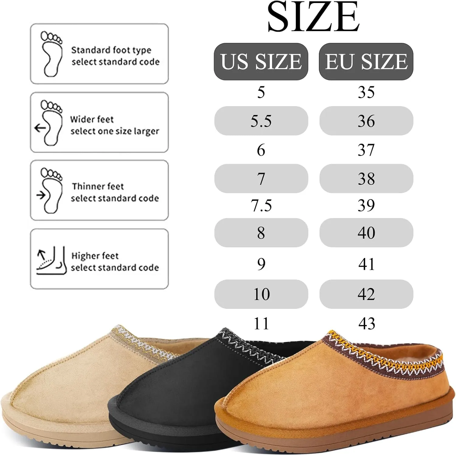 Women's Slippers Platform Mini Boots for Women Short Ankle Boot Fur Fleece Lined House Slippers Anti-Slip Boot For Outdoor