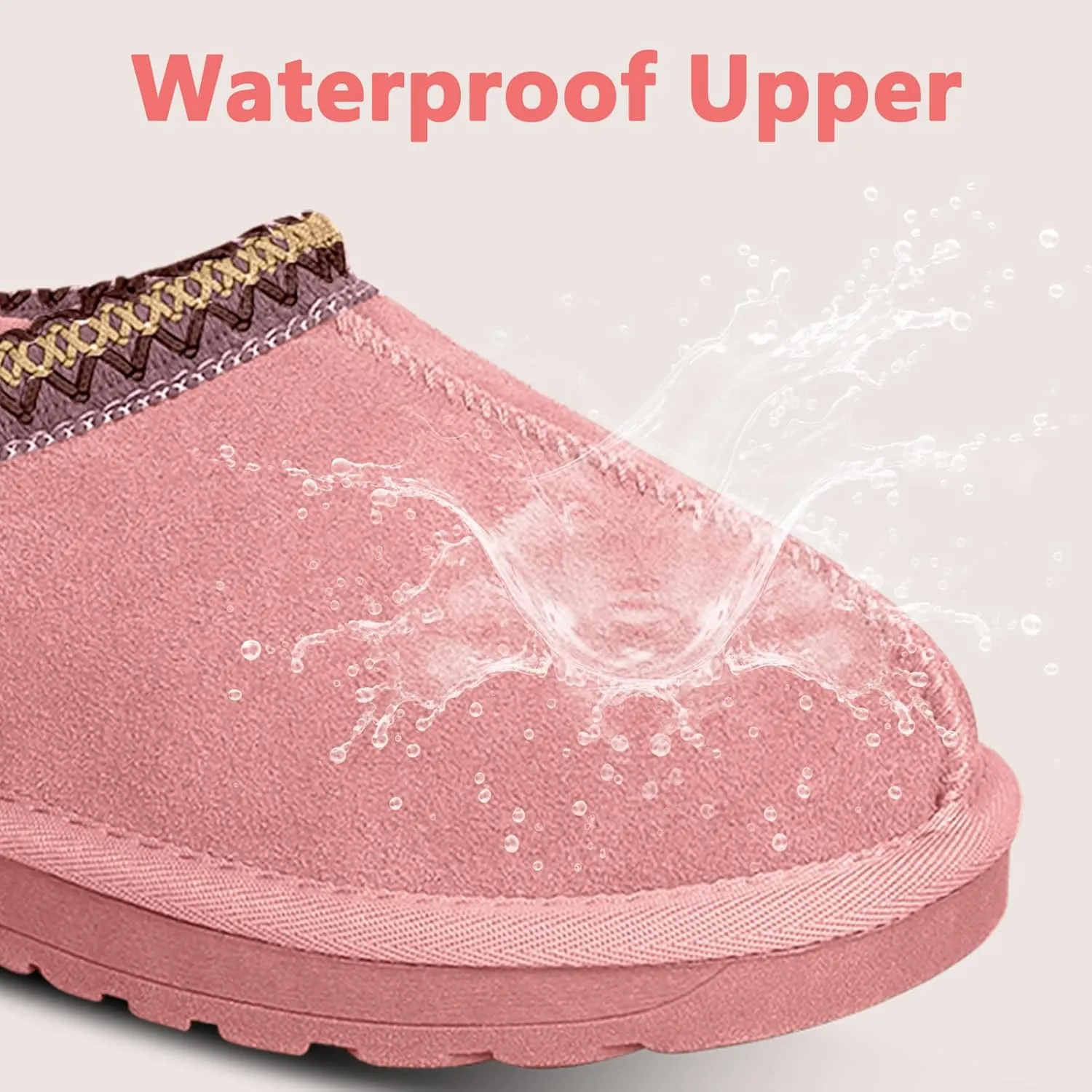Women's Slippers Platform Mini Boots Short Ankle Anti-Slip Boot Fur Fleece Lined Sneakers House slippers Boot For Outdoor