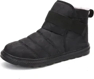 Womens Snow Boots 2024 Fully Fur Lined Slip On Ankle Booties Causal Thickening Warm Outdoor Walking Boots Shoes