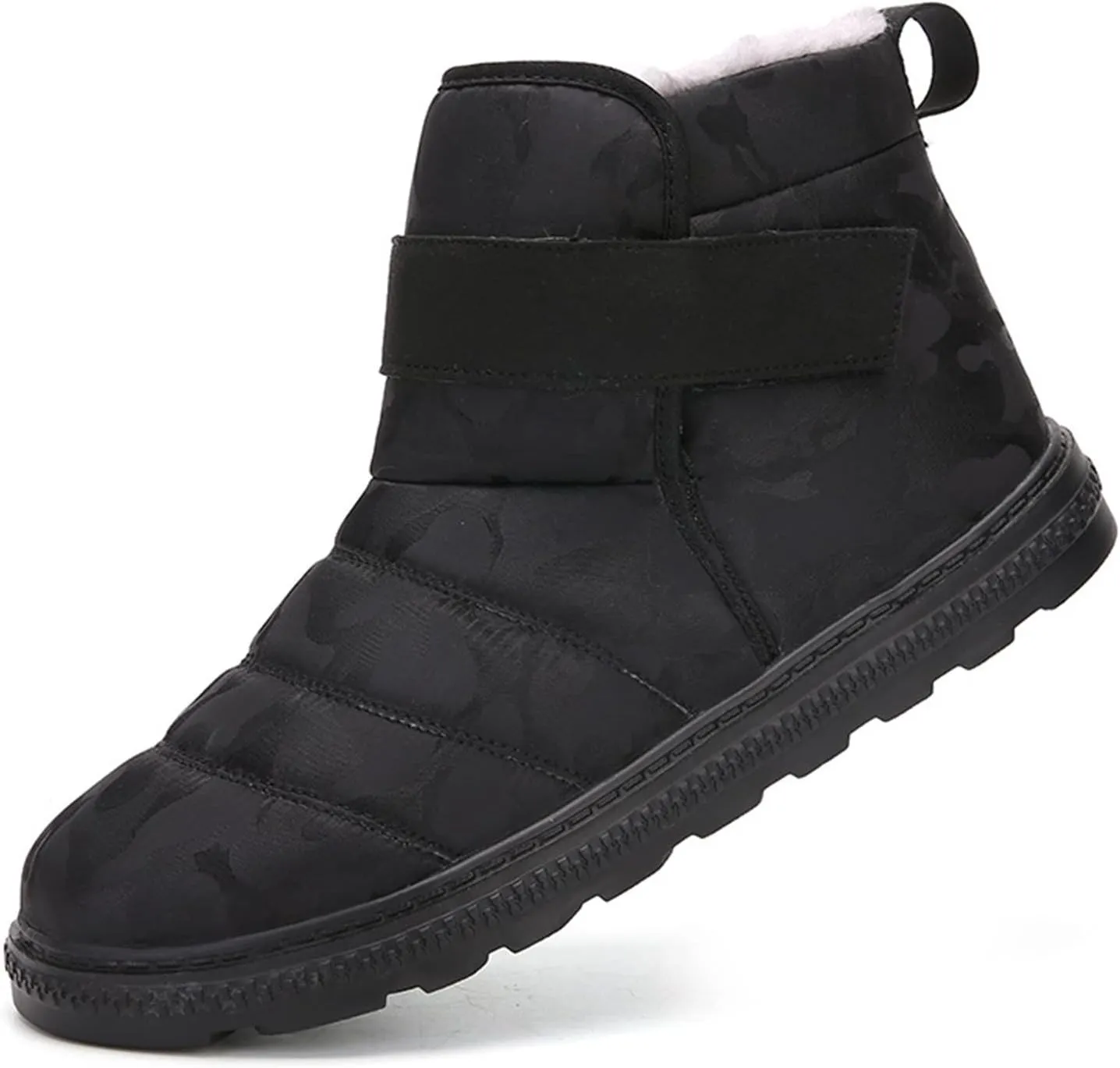 Womens Snow Boots 2024 Fully Fur Lined Slip On Ankle Booties Causal Thickening Warm Outdoor Walking Boots Shoes