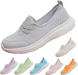 Women's Soft Sole Mesh Comfort Orthopedic Shoes, Comfortable Walking Shoes Women Arch Support, Breathable Low Top Casual Non-Slip Sneakers