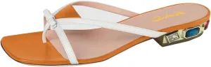 XYD Women Cute Bowknot Thong Flats Sandals Slip On Open Toe Flip Flop Mules Rhinestones Low Heeled Shoes
