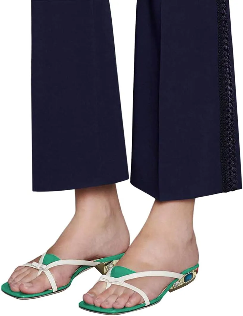 XYD Women Cute Bowknot Thong Flats Sandals Slip On Open Toe Flip Flop Mules Rhinestones Low Heeled Shoes
