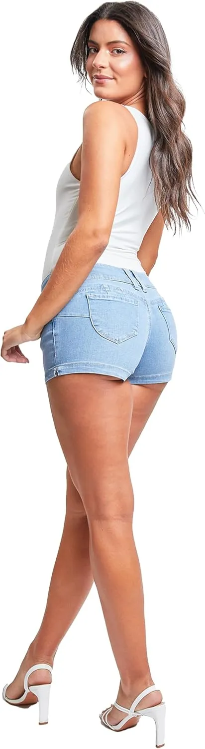 YMI Jeans Women's Wannabettabutt Low Rise Denim Shorts