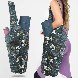 Yoga Mat Bag Yoga Tote Bag with Large Pocket and Zipper Pocket Yoga Mat Bag Carrier Fit Most Size Mats and All You Stuff