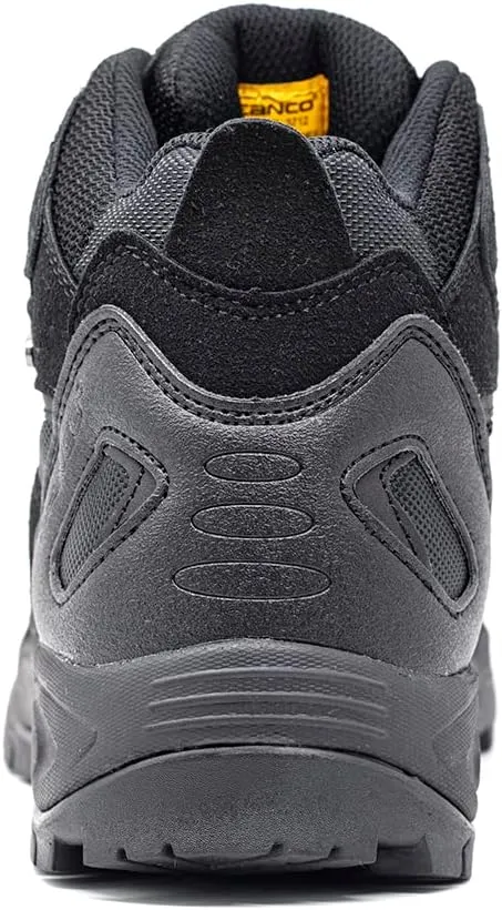 ZANCO MEN'S WATERPROOF MID-TOP HIKING BOOTS FOR OUTDOOR TREKKING CAMPING BACKPACKING