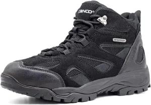 ZANCO MEN'S WATERPROOF MID-TOP HIKING BOOTS FOR OUTDOOR TREKKING CAMPING BACKPACKING