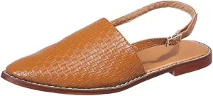 ZBYY Women's Flats Dressy Pointed Toe Slingback Flats Shoes Backless Slip on Low Heel Slides Loafer Sandals
